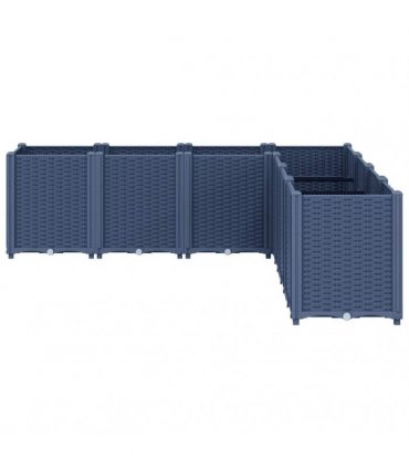vidaXL Garden Planter Blue Grey 160x160x53 cm PP — Size: 160 x 160 x 53 cm