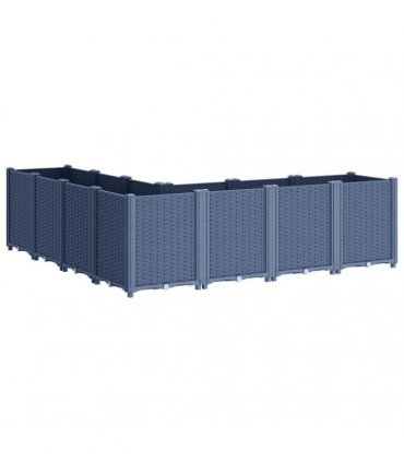 vidaXL Garden Planter Blue Grey 160x160x53 cm PP — Size: 160 x 160 x 53 cm