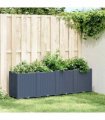 vidaXL Garden Planter Blue Grey 160x40x53 cm PP — Size: 160 x 40 x 53 cm