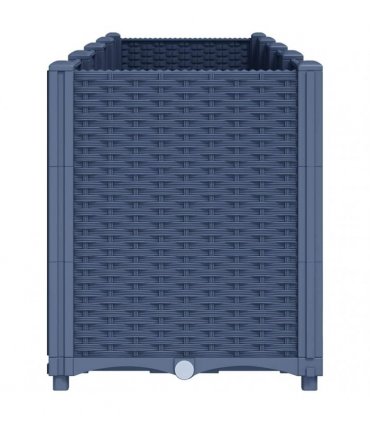 vidaXL Garden Planter Blue Grey 160x40x53 cm PP — Size: 160 x 40 x 53 cm