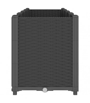 vidaXL Garden Planter Black 160x40x53 cm PP — Size: 160 x 40 x 53 cm