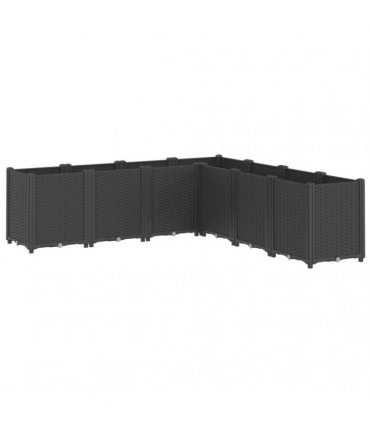 vidaXL Garden Planter Black 160x160x53 cm PP — Size: 160 x 160 x 53 cm