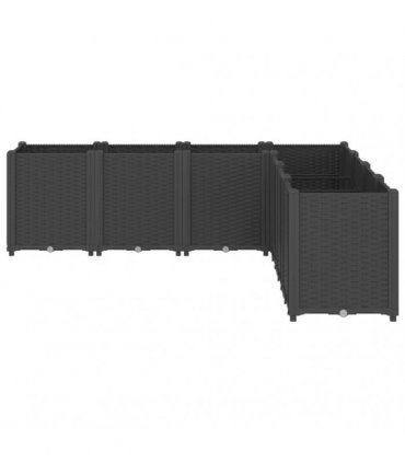vidaXL Garden Planter Black 160x160x53 cm PP — Size: 160 x 160 x 53 cm