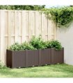 vidaXL Garden Planter Brown 160x40x53 cm PP — Size: 160 x 40 x 53 cm