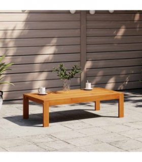 vidaXL Garden Table 100x50x27 cm Solid Wood Acacia — Colour: cream