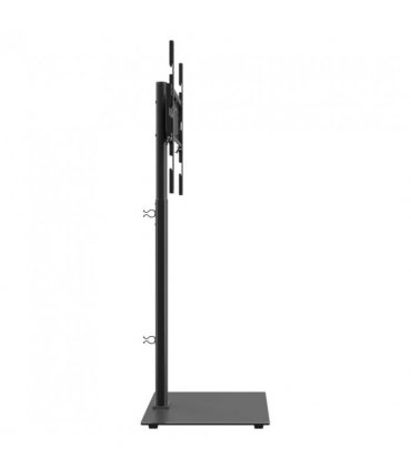 vidaXL Corner TV Stand 1-Tier for 32-65 Inch Black
