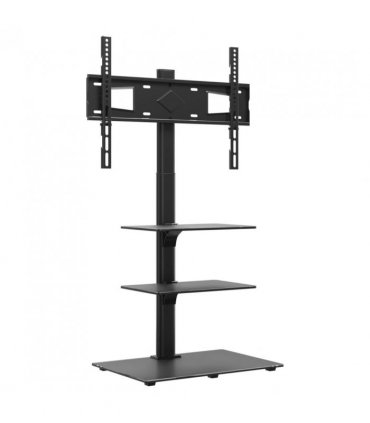 vidaXL Corner TV Stand 3-Tiers for 32-65 Inch Black