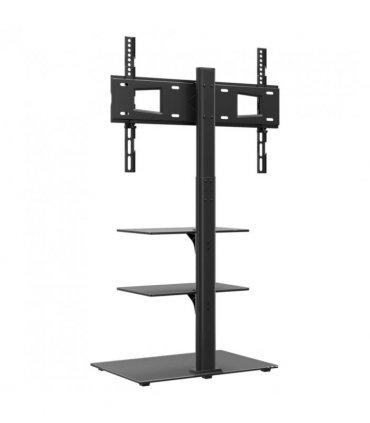 vidaXL Corner TV Stand 3-Tiers for 32-65 Inch Black