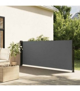 vidaXL Retractable Side Awning Anthracite 140x500 cm — Size: 140 x 500 cm