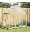 vidaXL Greenhouse with Base Frame Silver 169x114x202 cm Aluminium — Size: 169 x 114 x 202 cm