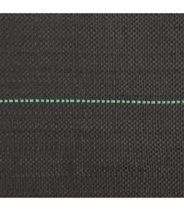 vidaXL Weed Membrane Black 2x25 m PP — Size: 2 x 25 m (150 g/m²)