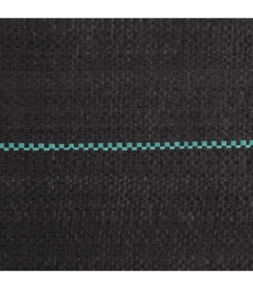 vidaXL Weed Membrane Black 0.5x50 m PP — Size: 0.5 x 50 m (100 g/m²)