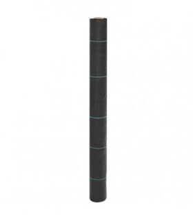 vidaXL Weed Membrane Black 1x10 m PP — Size: 1 x 10 m (100 g/m²)