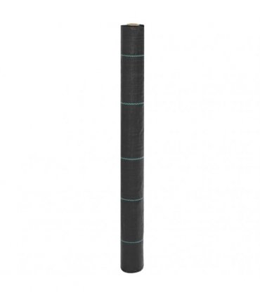 vidaXL Weed Membrane Black 1x10 m PP — Size: 1 x 10 m (100 g/m²)