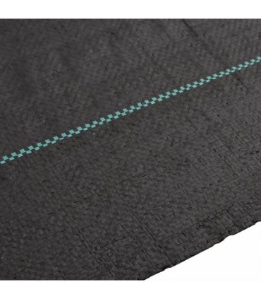 vidaXL Weed Membrane Black 1x10 m PP — Size: 1 x 10 m (100 g/m²)