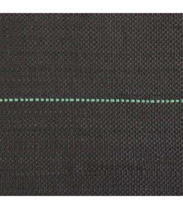 vidaXL Weed Membrane Black 1.5x100 m PP — Size: 1.5 x 100 m (150 g/m²)