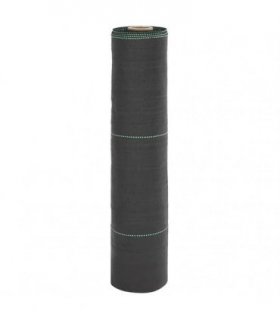 vidaXL Weed Membrane Black 0.5x100 m PP — Size: 0.5 x 100 m (150 g/m²)