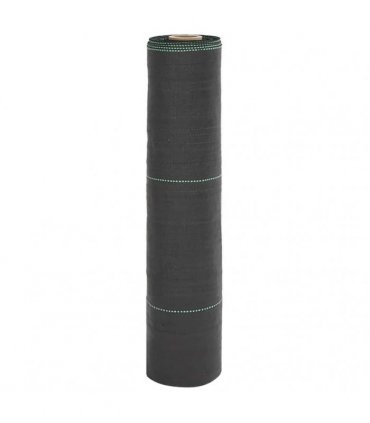 vidaXL Weed Membrane Black 0.5x100 m PP — Size: 0.5 x 100 m (150 g/m²)