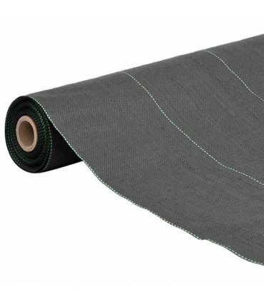 vidaXL Weed Membrane Black 0.5x100 m PP — Size: 0.5 x 100 m (150 g/m²)