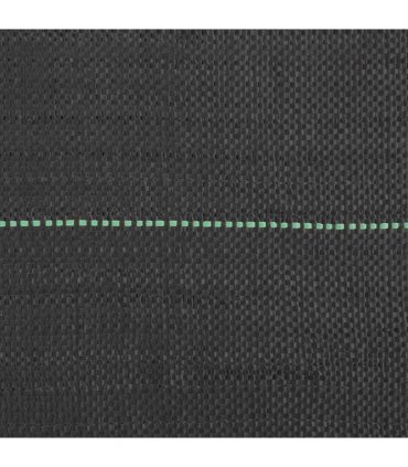 vidaXL Weed Membrane Black 0.5x100 m PP — Size: 0.5 x 100 m (150 g/m²)