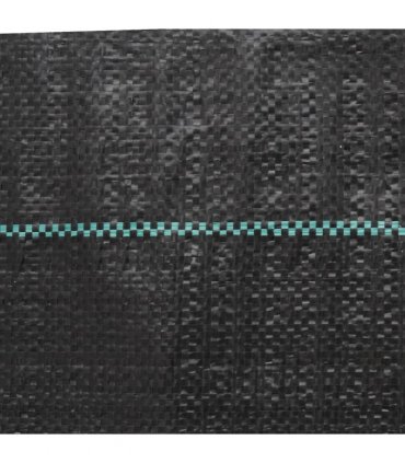 vidaXL Weed Membrane Black 2x100 m PP — Size: 2 x 100 m (100 g/m²)