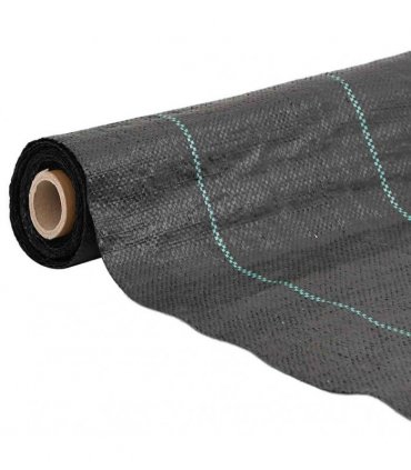 vidaXL Weed Membrane Black 4x10 m PP — Size: 4 x 10 m (100 g/m²)
