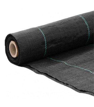 vidaXL Weed Membrane Black 4x10 m PP — Size: 4 x 10 m (100 g/m²)