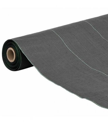 vidaXL Weed Membrane Black 2x50 m PP — Size: 2 x 50 m (150 g/m²)