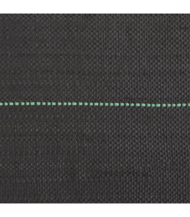 vidaXL Weed Membrane Black 2x50 m PP — Size: 2 x 50 m (150 g/m²)