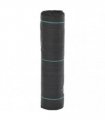 vidaXL Weed Membrane Black 0.5x100 m PP — Size: 0.5 x 100 m (100 g/m²)