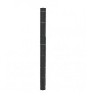 vidaXL Weed Membrane Black 1.5x50 m PP — Size: 1.5 x 50 m (100 g/m²)