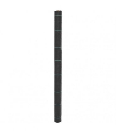 vidaXL Weed Membrane Black 1.5x50 m PP — Size: 1.5 x 50 m (100 g/m²)