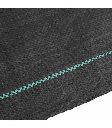 vidaXL Weed Membrane Black 1.5x50 m PP — Size: 1.5 x 50 m (100 g/m²)