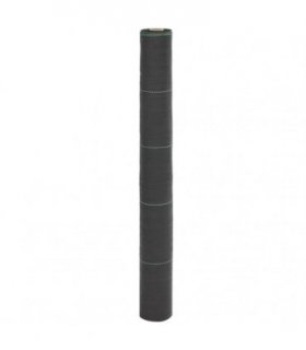 vidaXL Weed Membrane Black 1x150 m PP — Size: 1 x 150 m (150 g/m²)