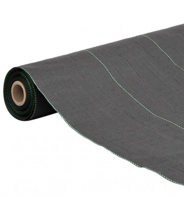 vidaXL Weed Membrane Black 1x150 m PP — Size: 1 x 150 m (150 g/m²)