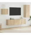 vidaXL TV Wall Unit | Sonoma Oak | Engineered Wood | Medium | TV Wall Unit