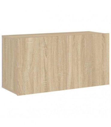 vidaXL TV Wall Unit | Sonoma Oak | Engineered Wood | Medium | TV Wall Unit