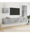 vidaXL 5 Piece TV Wall Units Concrete Grey Engineered Wood