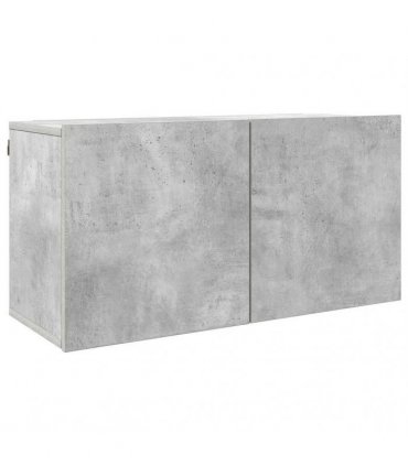 vidaXL 5 Piece TV Wall Units Concrete Grey Engineered Wood