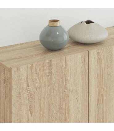 vidaXL TV Wall Unit | Sonoma oak | Engineered wood | Floating TV Wall Unit
