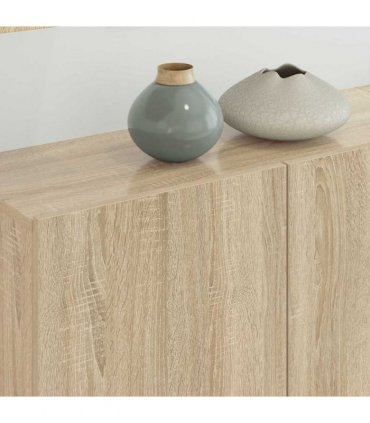vidaXL 5 Piece TV Wall Units Sonoma Oak Engineered Wood