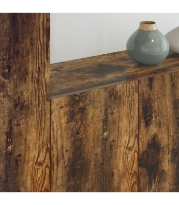 vidaXL 5 Piece TV Wall Units Smoked Oak Engineered Wood — V0671980874
