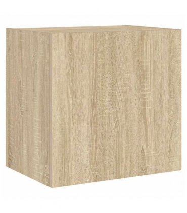 vidaXL 4 Piece TV Wall Units Sonoma Oak Engineered Wood