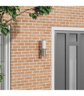 vidaXL Outdoor Wall Light Silver 15 x 7.5 x 33 cm — Model: without sensor