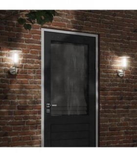 vidaXL Outdoor Wall Light Silver Stainless Steel — V0671981391