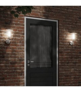 vidaXL Outdoor Wall Lights 2pcs Silver Stainless Steel — V0671981393