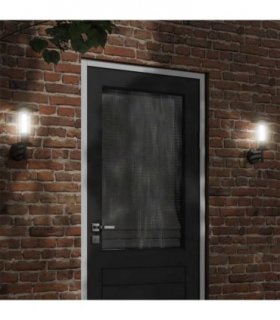 vidaXL Outdoor Wall Light Black Stainless Steel — V0671981394