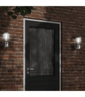 vidaXL Outdoor Wall Light with Sensor Silver Stainless Steel — V0671981399