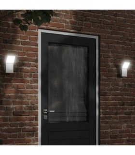 vidaXL Outdoor LED Wall Lights 2pcs White Die-cast Aluminium