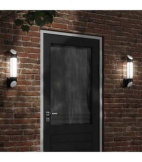 vidaXL Outdoor Wall Light Black Stainless Steel — V0671981433